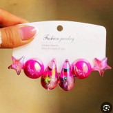 گوشواره آبنباتی ترند تابستونی صورتی