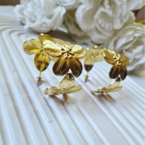 گوشواره حلقه ای بزرگ گل