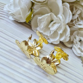 گوشواره دخترانه گل حلقه ای