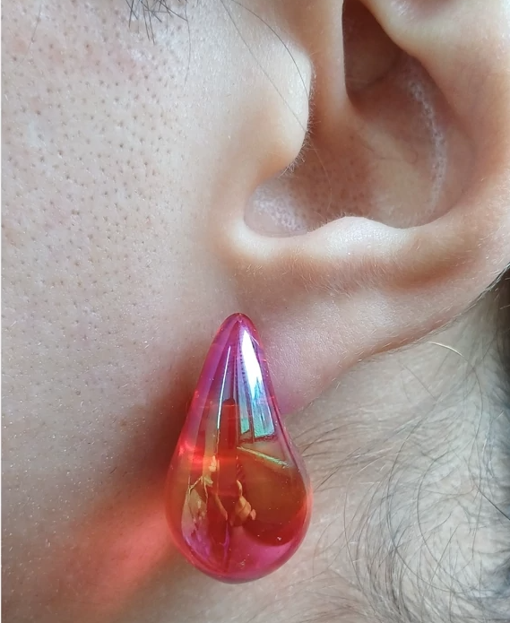 گوشواره اشکی تابستونی آبنباتی ترند تابستونی