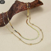 گردنبند دخترونه طلایی ماری دولاین رنگ ثابت