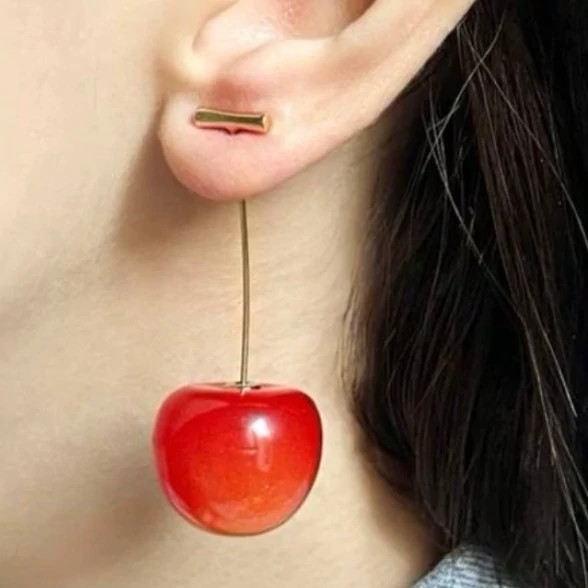گوشواره دخترانه گیلاس مناسب هدیه