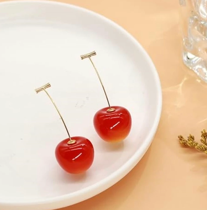 گوشواره دخترانه گیلاس ترند تابستون